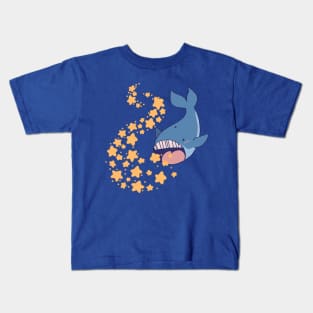 A Whale Eating Stars Kids T-Shirt